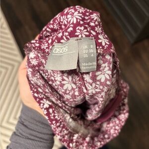 ASOS Purple and White Floral Dress